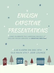 Event flyer: English Capstone Presentations