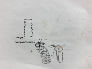 Abstract drawing of ceramic object